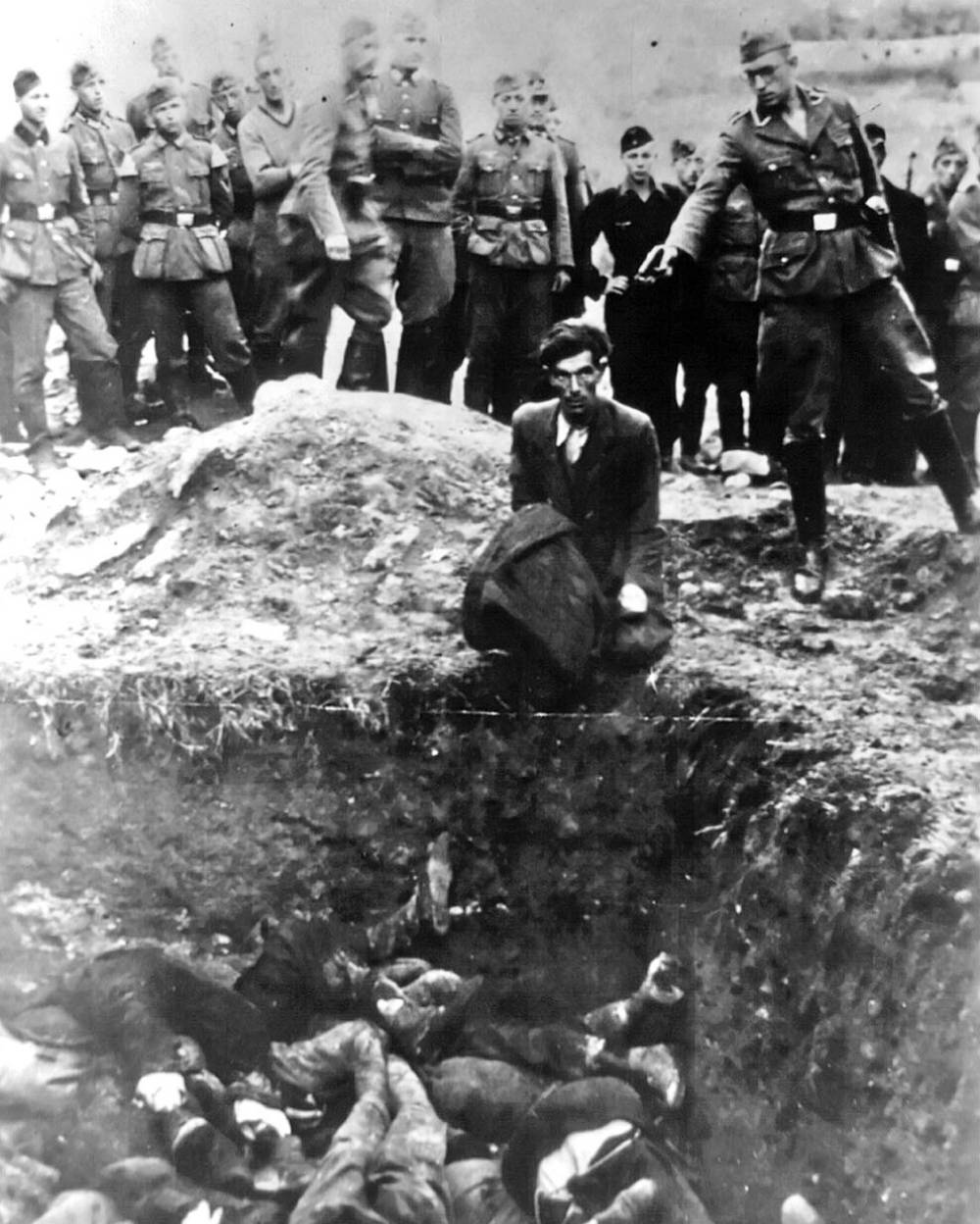 Image result for nazi photograph man in ditch